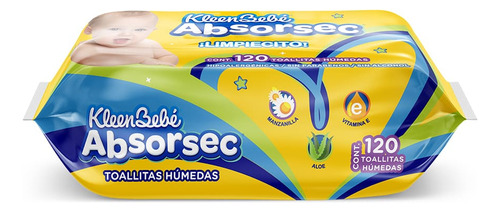 Toallas Humedas Kleenbebé Absorsec Limpiecito 120 Toallitas