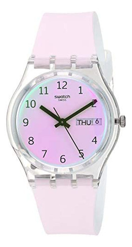 Swatch Transformation Quartz Silicone Strap, Blanco, 16 Relo