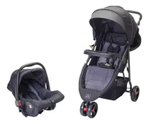 Comprar Aeiou Carriola Para Bebé Francia Con Portabebé Reclinable Color Black\u002Fgray Chasis Negro