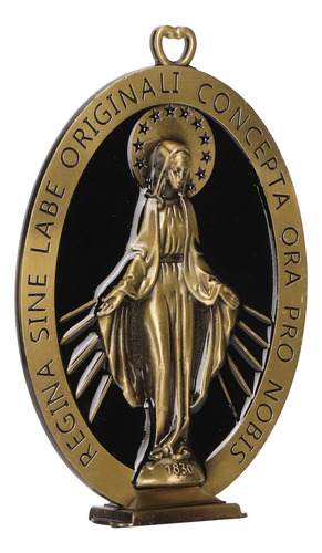 Adorno Colgante De Aleación Con Estatua De La Virgen María Q