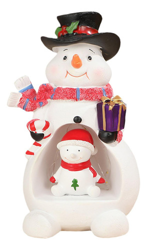 Adorno Navideño, Figura Decorativa Con Muñeco De Nieve