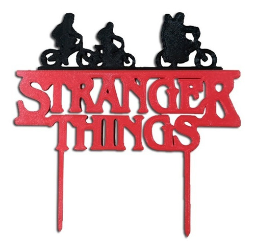 Topper Stranger Things Serie De Netflix En 3d Retro
