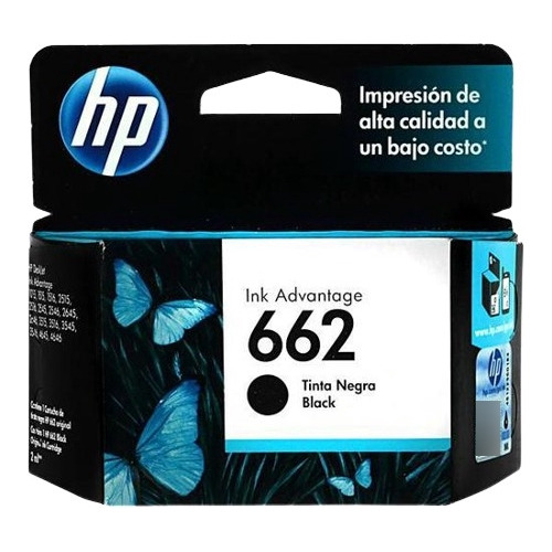 Tinta De Alta Calidad Para Impresoras Hp 662 Negro