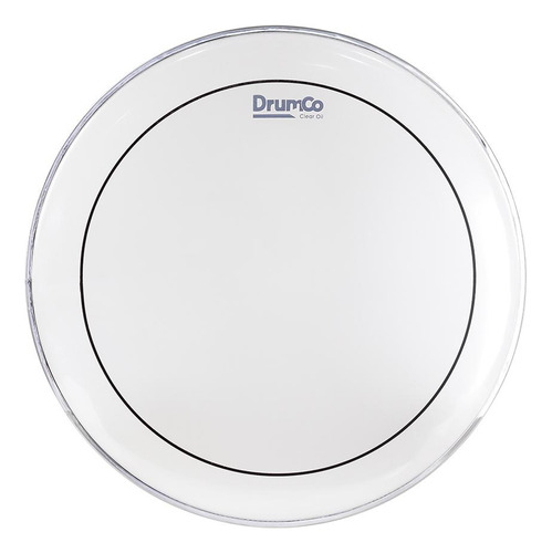 Parche Para Bombo Clear Oil De 18 Dr-18cdpo Drumco Color Transparente