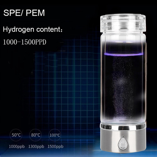 Botella De Agua Generador Hidrógeno Con Tecnología Spe 380ml