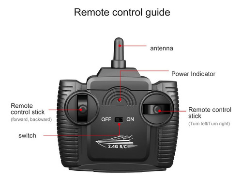 806 2.4g Rc Barco Barco Teledirigido 20km/h Juguete Impe
