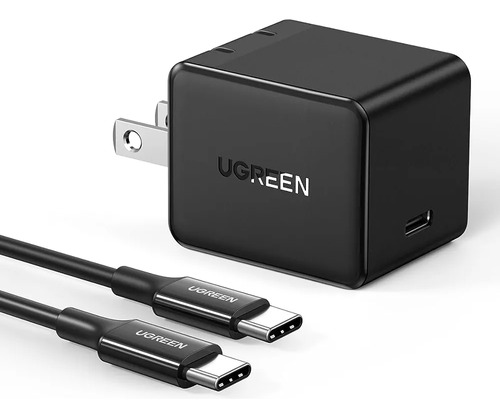 Ugreen Cargador Carga Rápida Usb C Pd 25w +cable Usb C 2m