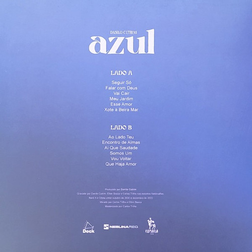 Lp Danilo Cutrim - Azul (2023) Ed Limitada