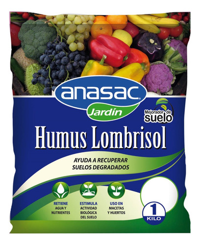 Humus Lombrisol 1kg Anasac