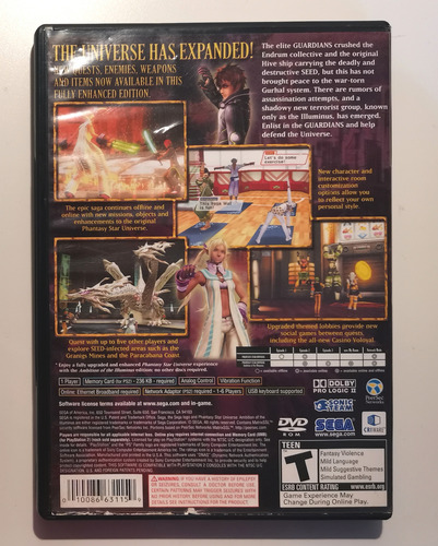 Ps2 Phantasy Star Universe Ambition Of The Illuminus (Usado)