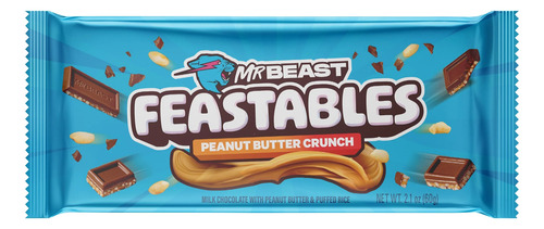 Chocolate Mrbeast Feastables Peanut Butter Crunch 60gr | Mdr