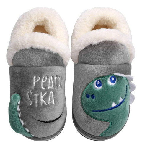 Pantuflas Acolchonadas De Dinosaurio Lindas Para Niños Peatk