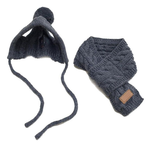 C Disfraz De Mascota, Gorro, Bufanda Tejida, Cálida, Ropa
