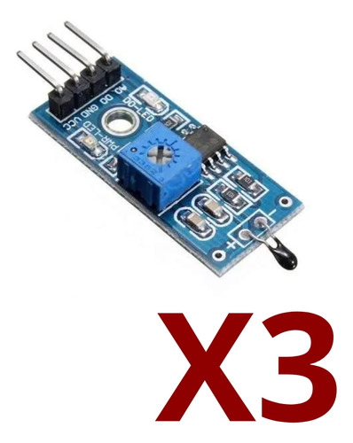 Ky-028 Modulo Sensor Temperatura Ntc Ky028 Lm393 3pcs Arduin