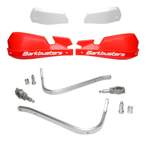 Cubre Manos Aluminio Para Honda Crf 450 R Rojos