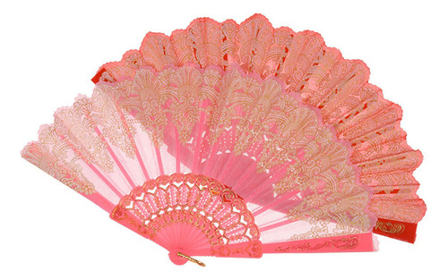 Ventilador De Mano Plegable Grande Con Estampado De Estilo C
