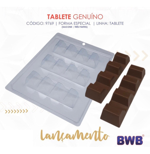 10 Lançamento Forma Silicone Bwb Tablete Genuíno - 9769