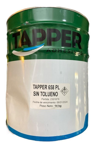 Cemento De Contacto Sopleteable Tapper -sin Tolueno- X 14 Kg