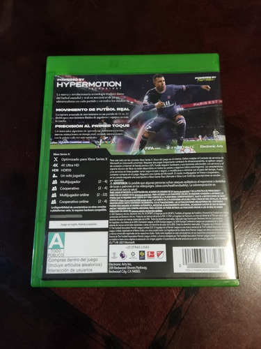 Fifa 22-standard Edition - Xbox Serie Xjuego FĂsico Sin Usar (Usado)
