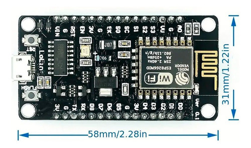 3 Piezas Modulo Wifi Esp8266 Lua Nodemcu Node Mcu + 3 Cables