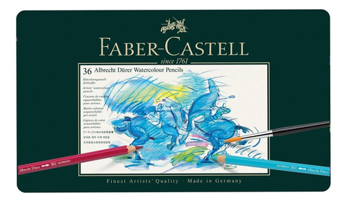 Lapices Color Faber Castell Acuarelables Lata 36u