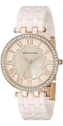 Anne Klein Blush Reloj Pulsera De Eslabones De Cerámica Con