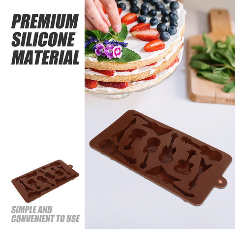 Base De Guitarra Con Base De 10 Cavidades, Silicona, Tarta,