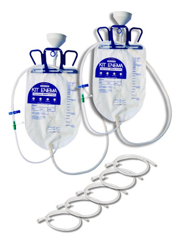 Kit Enema Em Dobro + 5 Sondas + Manual Pdf: Café, Mms, Sal..