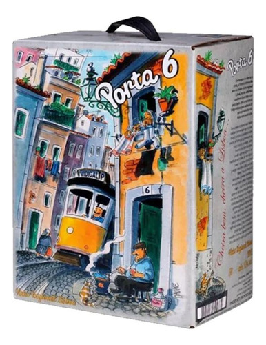 Kit C/ 2 Bag In Box Porta 6 Tinto E Branco (seco 3lt.)