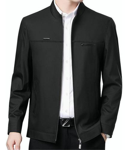 Chaqueta Casual  Negocios Cuello Levantado Para Hombre