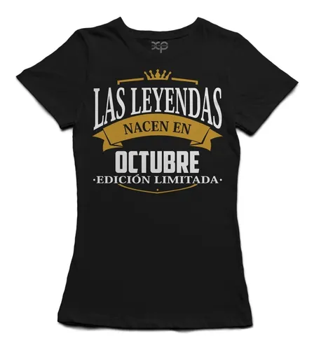 Playera De Nacidos En Octubre MercadoLibre