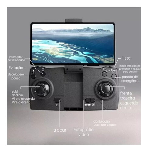 Rx B Drones Profesionales Con Cámara 4k Con Desviación De