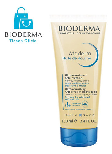  Bioderma Atoderm Aceite De Ducha Dermo Limpiador, 100ml