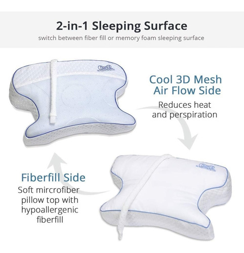 Contour Products, Cpapmax 2.0 Almohada Para Dormir Con Máqui