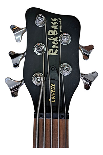 Bajo Corvette Rock Bass By Warwick 5 Cuerdas Activo Diestro Marrón Brillante 5 (Usado)