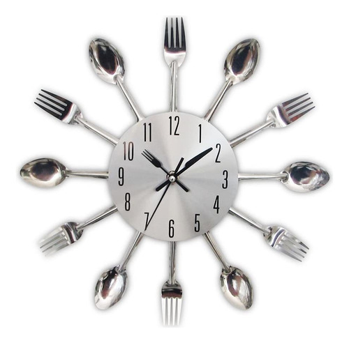 Reloj De Pared De Cocina, Cubiertos Creativos Modernos Extra