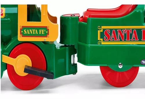 Trem eletrico infantil santa fé 6V verde - peg perego em Promoção