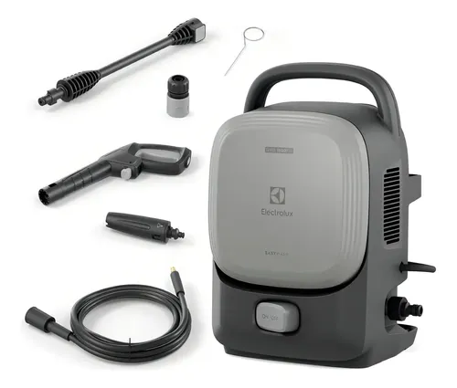 Lavadora De Alta Pressão Electrolux 1600psi 1400w De Potência Com Engate Rápido Easywash Lava Jato Lava Car Qws1600 Cinza Urban Grey 220v