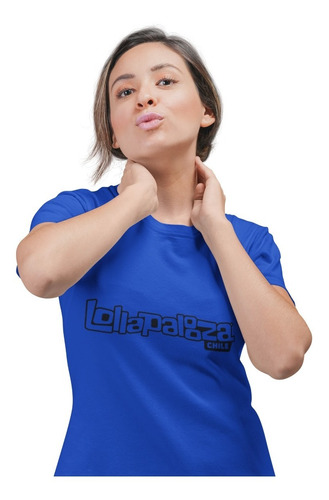 Polera Unisex Lollapaloza Logo Estampada