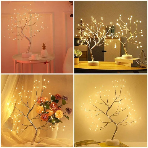 Luz Nocturna Led, Cuento De Hadas, Árbol, Alambre De Cobre