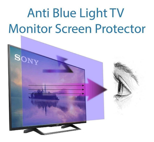 Protector De Pantalla Premium Anti Luz Azul Para Tv De 49 Pu