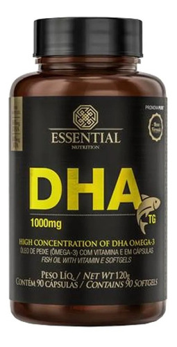 Dha Tg - Essential Nutrition - 90 Caps - 1000mg