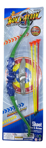 Kit Arco E Flecha Brinquedo Infantil Com Suporte + Faca