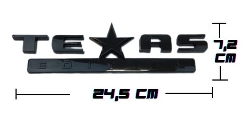 Imagem 3 de 6 de 2und Emblema Texas Edition Adesivo Ford Jeep Dodge Chevrolet