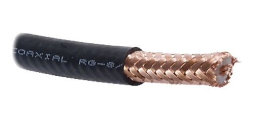 Cable Coaxial Rg8/u Rollo 40 Mts C/ 2 Conectores N Macho
