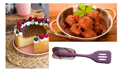 Espatula O Pala Para Cocina O Reposteria Silicona Ranurada