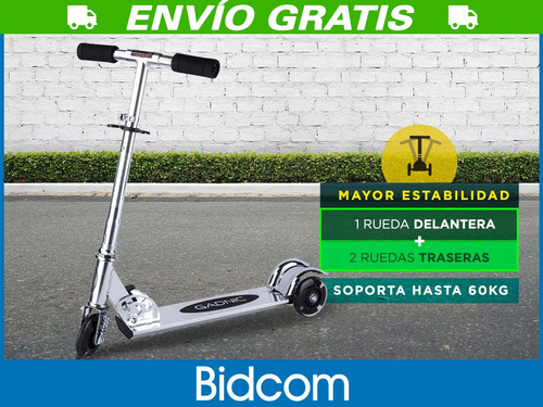 Monopatin Aluminio Gadnic 3 Ruedas Infantil Frenos Plegable