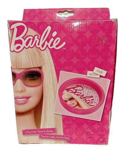 Pileta Inflable 3 Anillos De Barbie - Wabro 