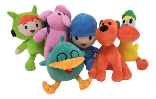 6pcs Pocoyo Peluche Muñeca Juguete Niños Navidad Regalo