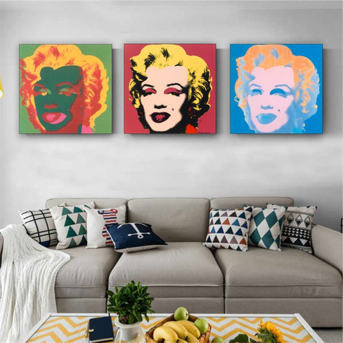 Cuadros Modernos Marilyn Monroe Bastidor Mural Canvas 50x50